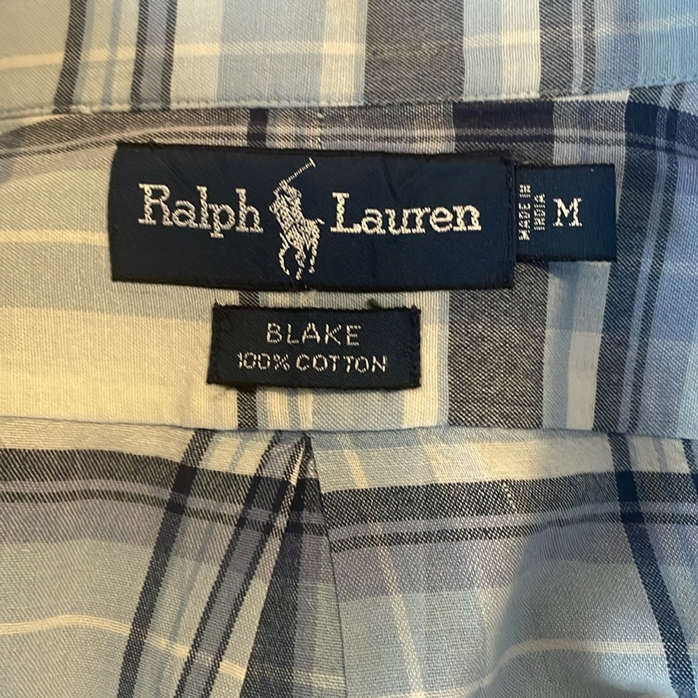 Men’s Ralph Lauren Blake shirt, long sleeve, medium